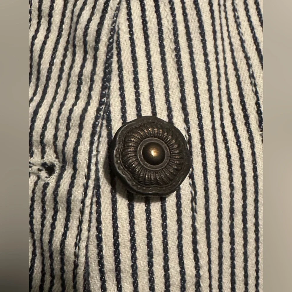 LAL Live a Little Striped Button Down Jacket - Picture 6 of 7